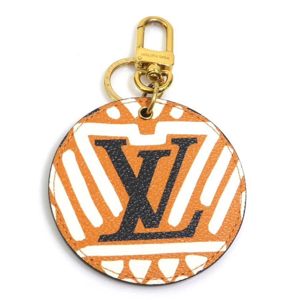 Louis Vuitton LOUIS VUITTON Charm Keyring Portefeuille Illustré Leather Metal...